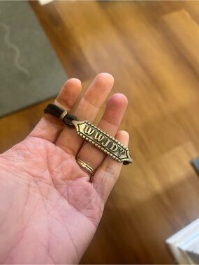 RARE Retired Vintage James Avery WWJD Sterling Silver Leather Bracelet 1990s